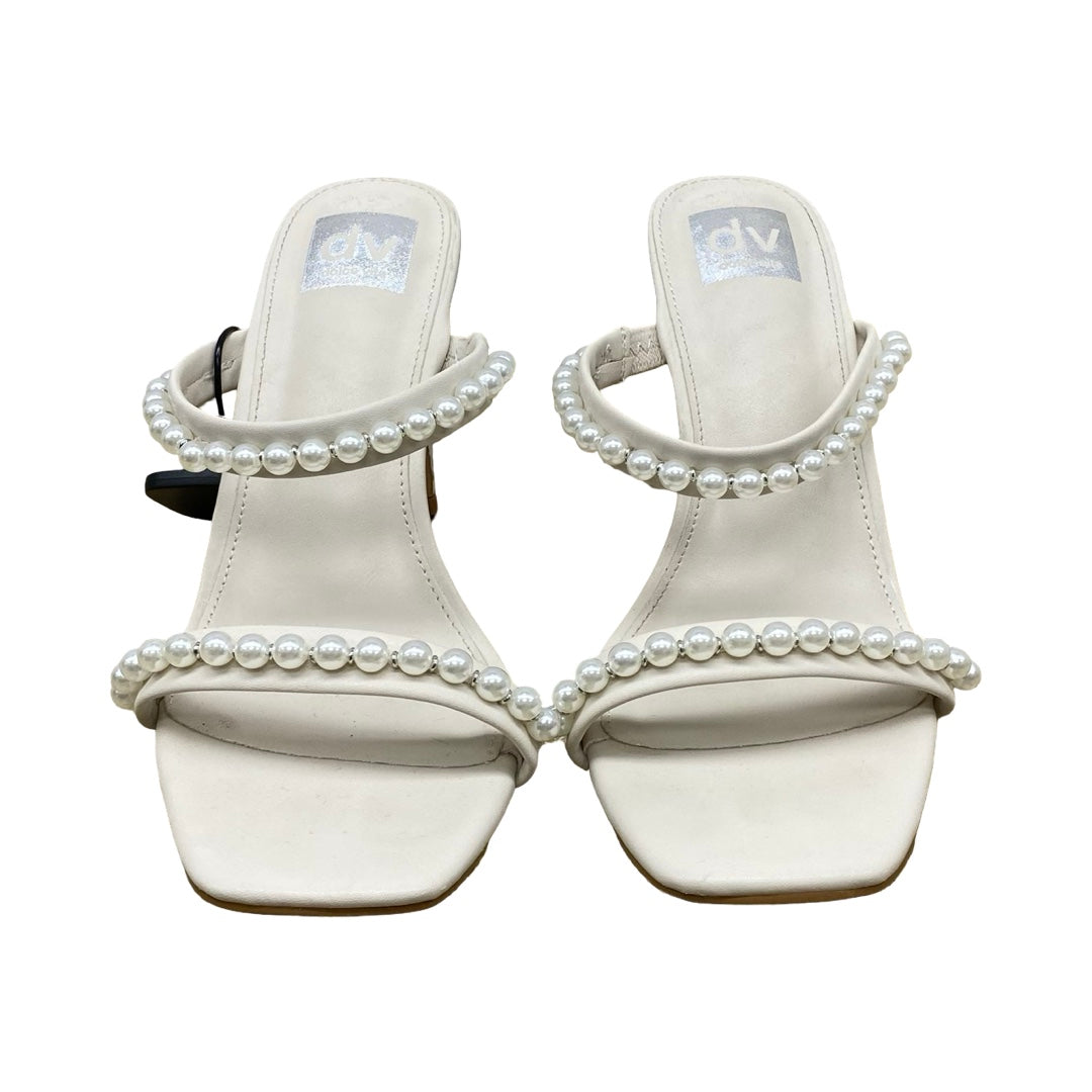 Sandals Heels Stiletto By Dolce Vita In Ivory, Size:9.5