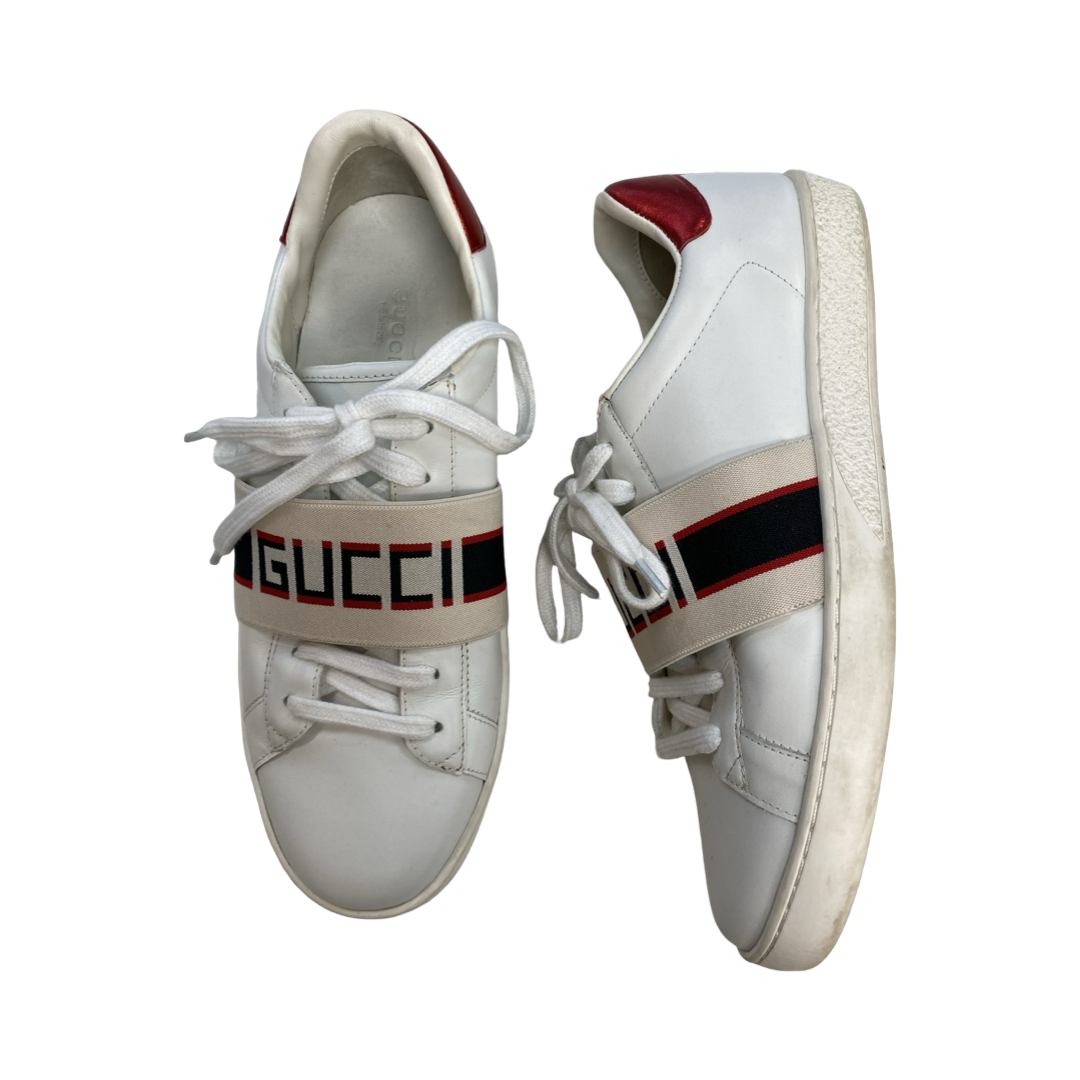 Shoes Luxury Designer By Gucci In Multi, Size:9.5