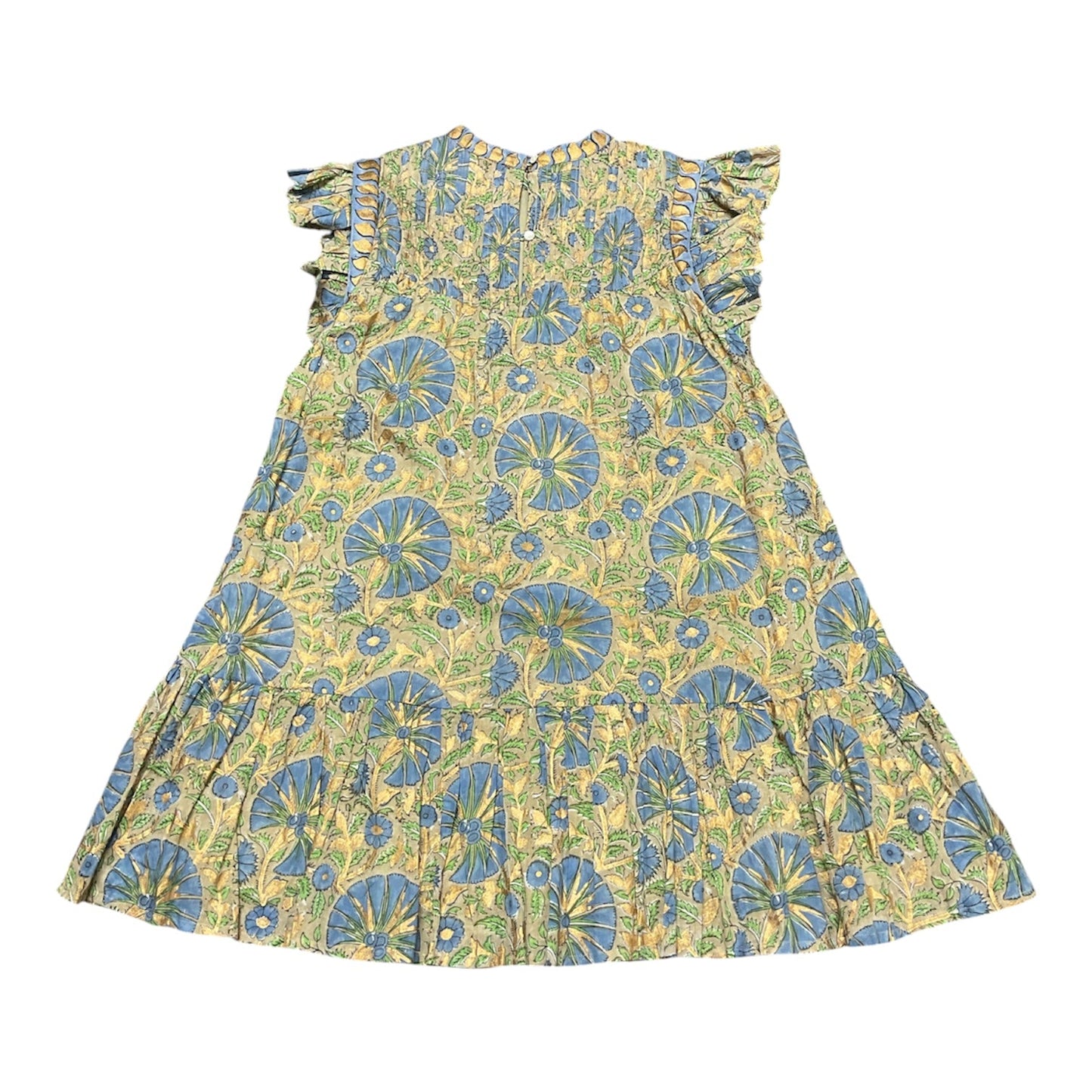 Dress Casual Short By Cma In Blue & Gold, Size:Xs