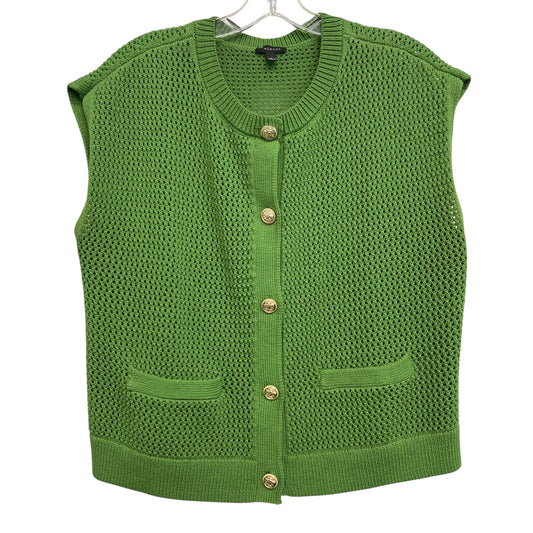 Vest Sweater By Talbots In Green, Size:S
