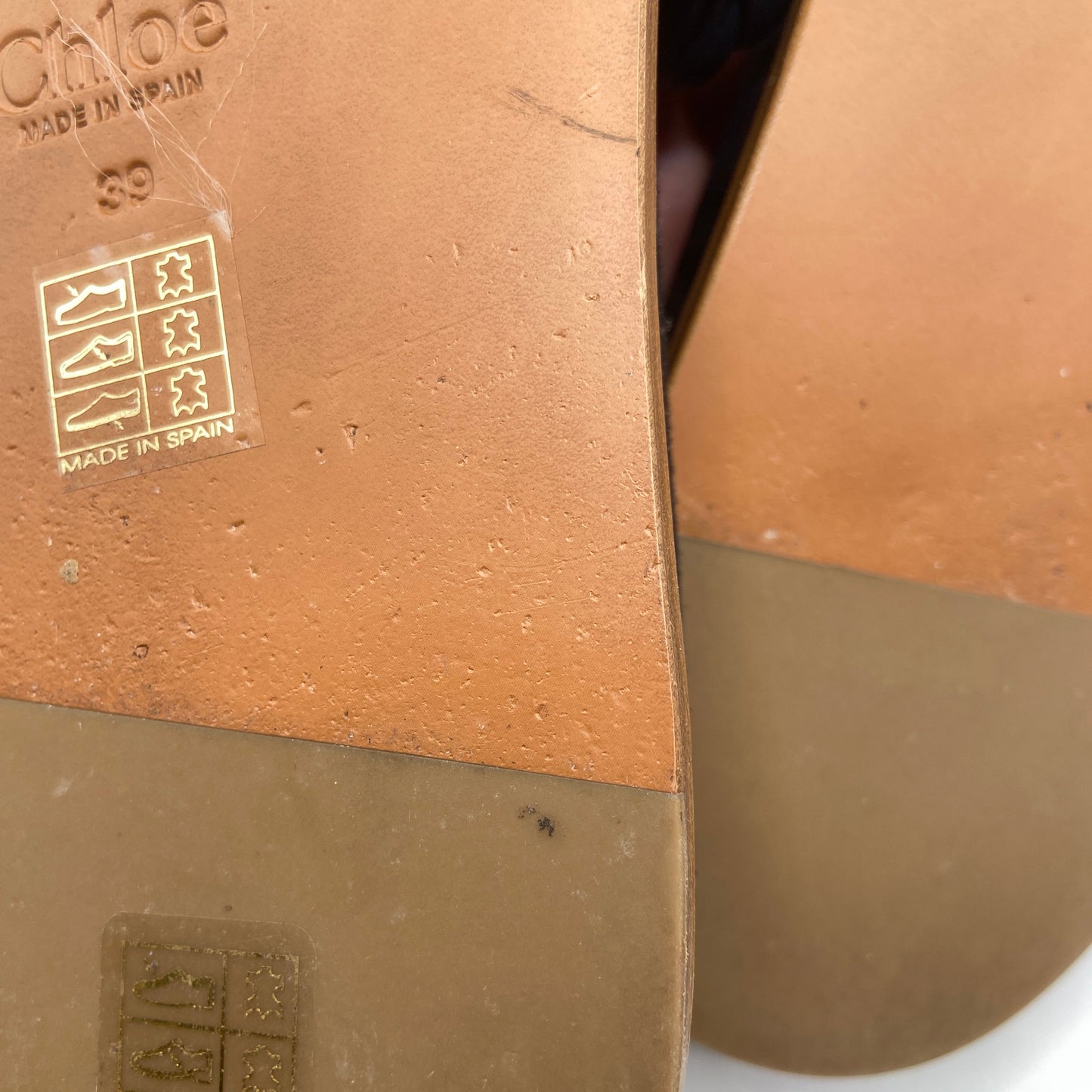 Sandals Luxury Designer By Chloe In Black, Size: 9