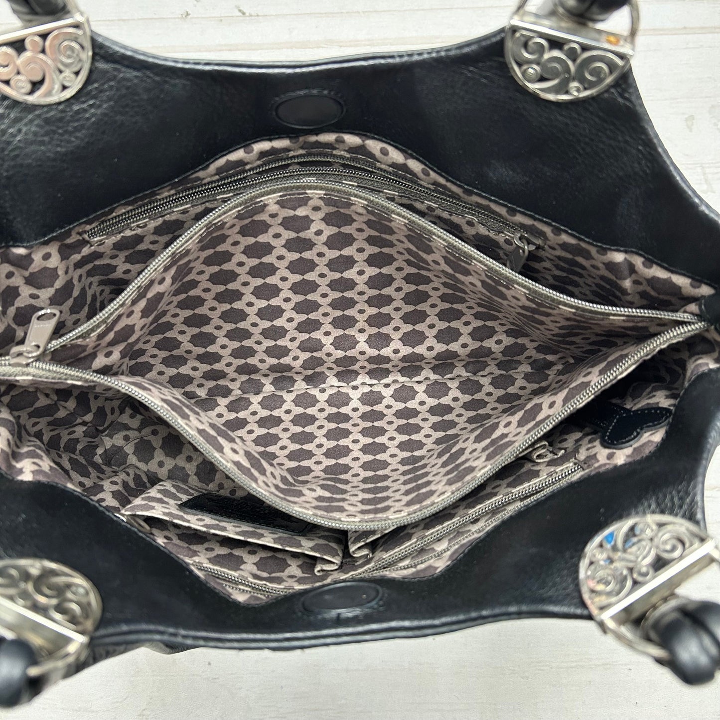 Handbag Leather By Brighton, Size: Small