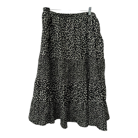 Skirt Midi By Susan Graver In Polkadot Pattern, Size:18