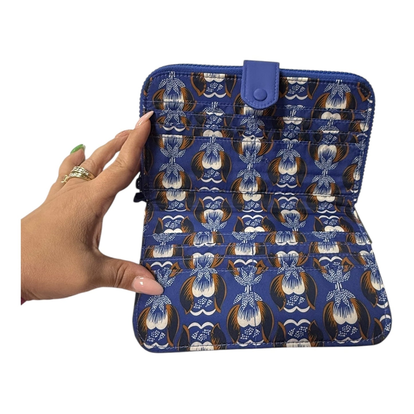 Wallet By Vera Bradley In Blue, Size:Large