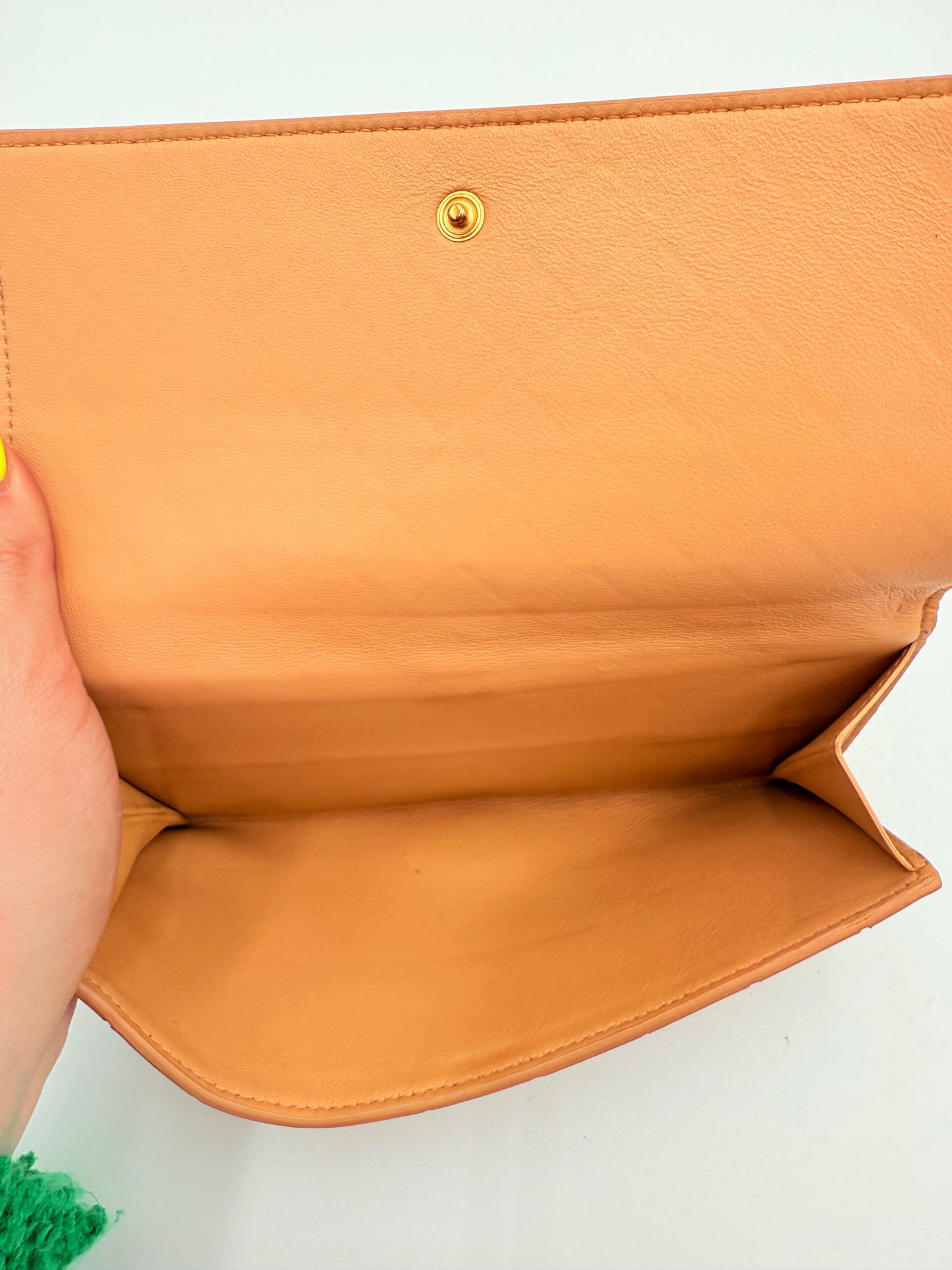 Wallet Luxury Designer By Bottega Veneta In Tan, Size:Medium