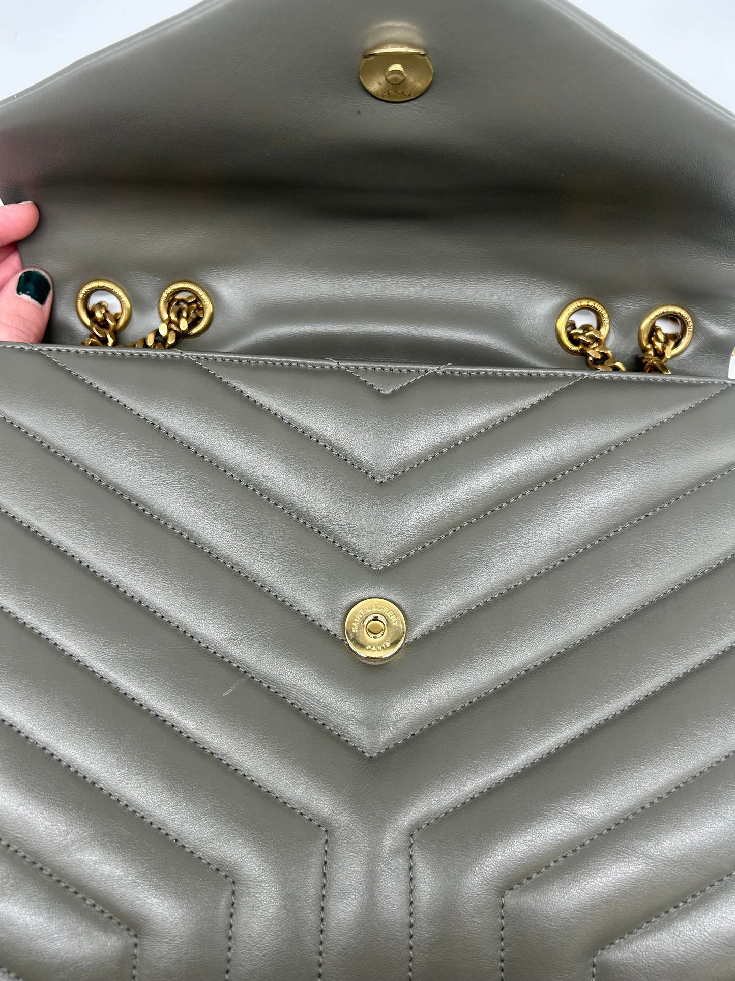 Handbag Luxury Designer By Yves Saint Laurent, Size: Large