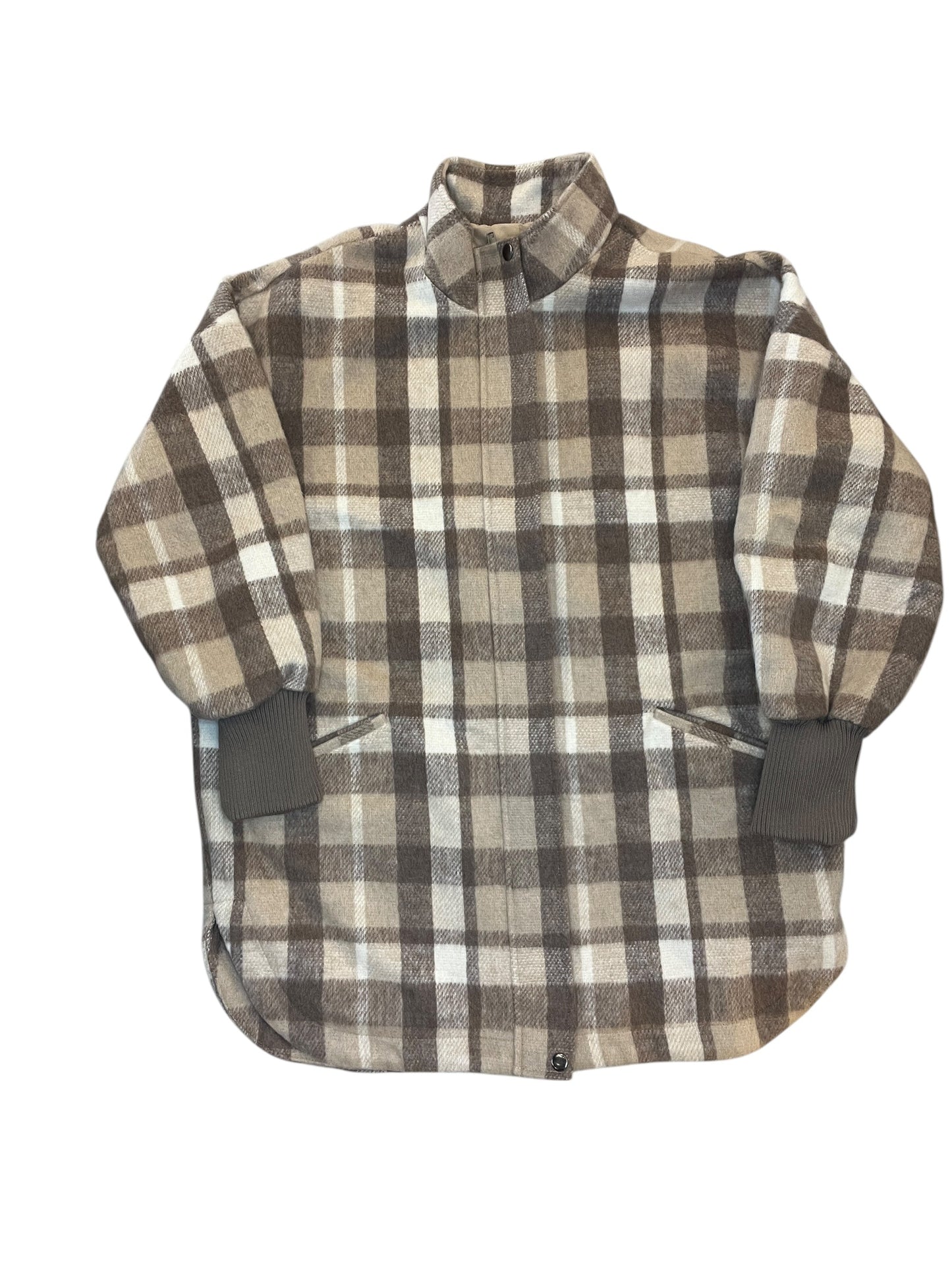 Jacket Other By Steve Madden In Plaid Pattern, Size:M