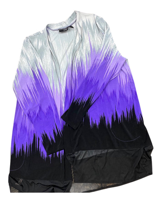 Cardigan By Clothes Mentor In Purple, Size:3X