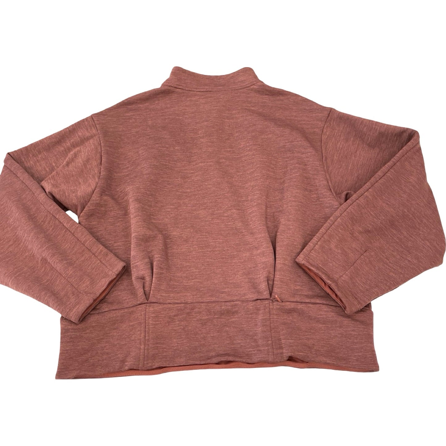 Athletic Top Ls Collar By Athleta In Brown, Size:L