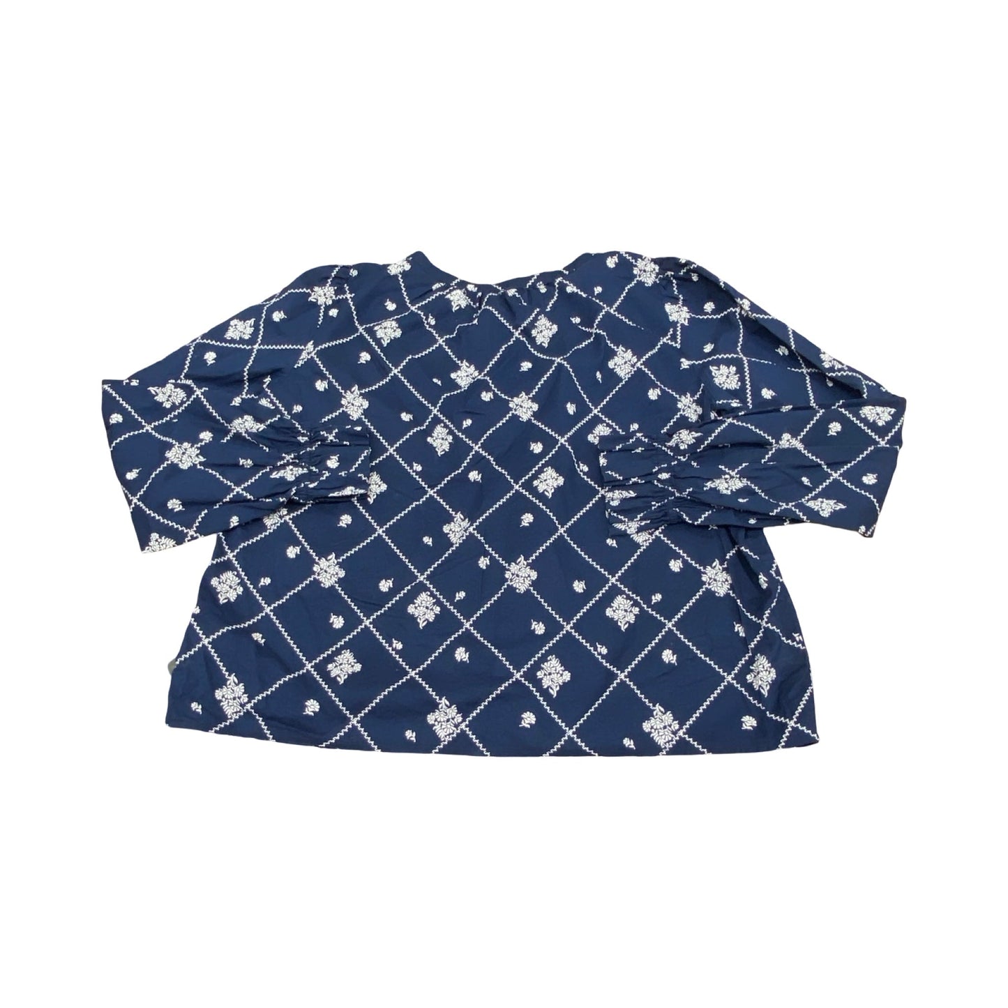 Top Ls By Loft In Blue & White, Size:L