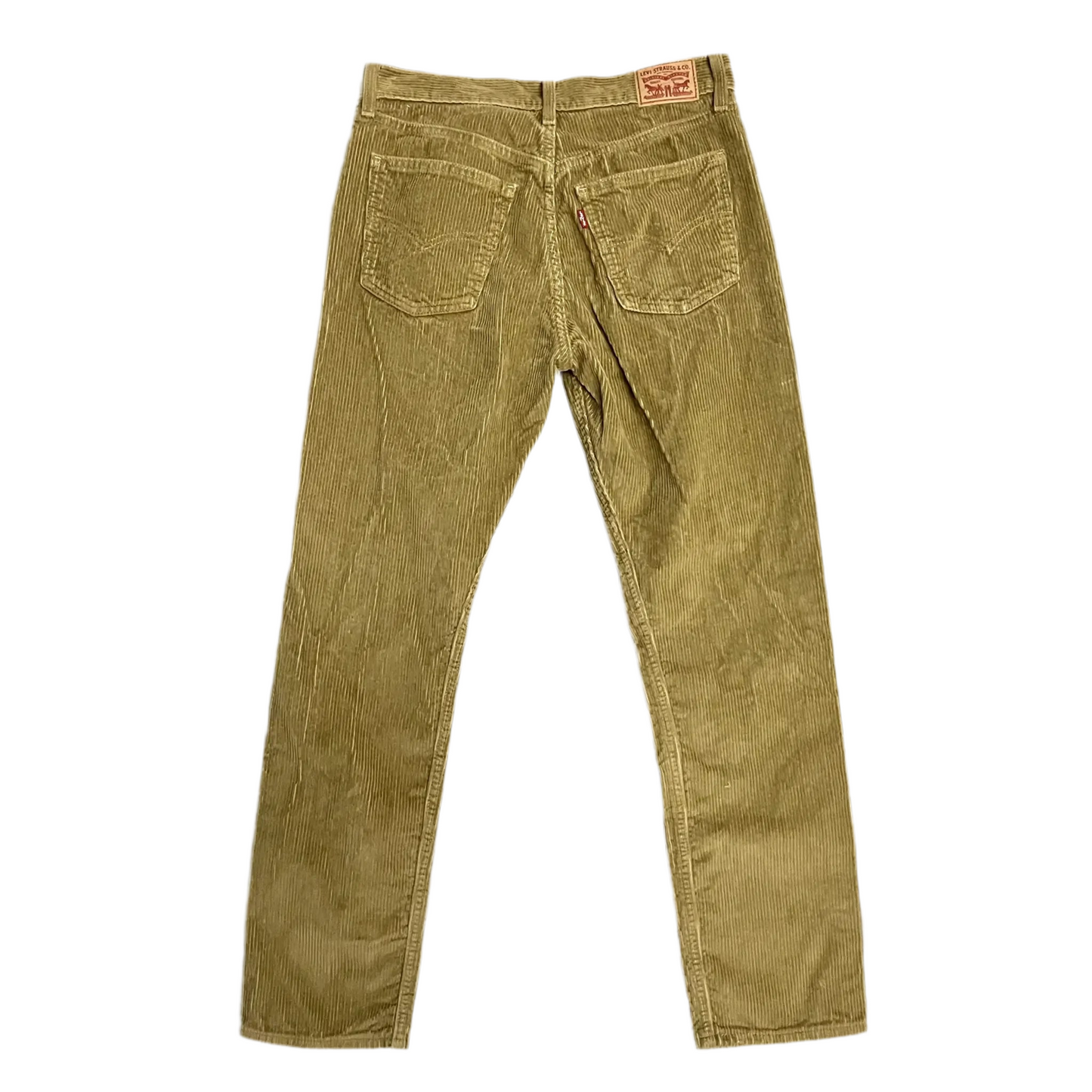 Jeans Straight By Levis In Green Denim, Size: 8