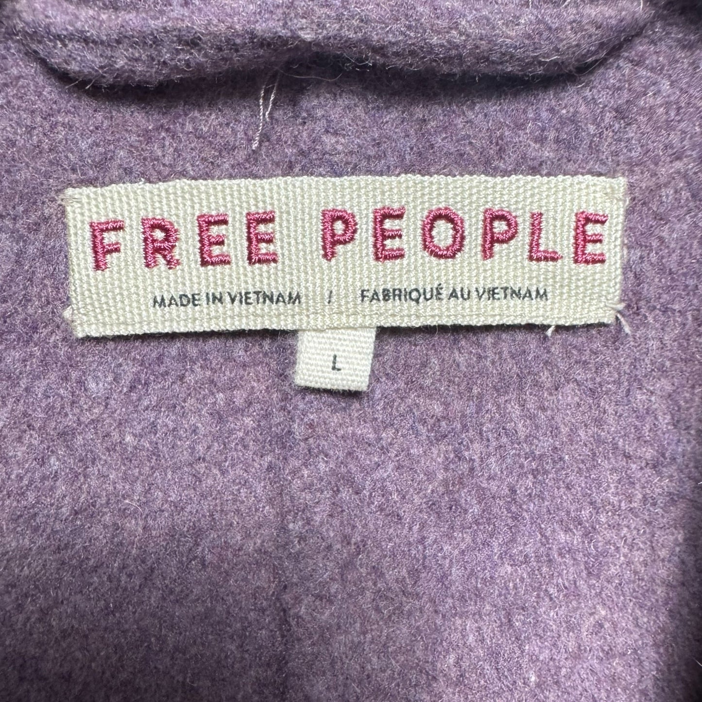 Adore You Wool Coat 
By Free People In Purple, Size: L