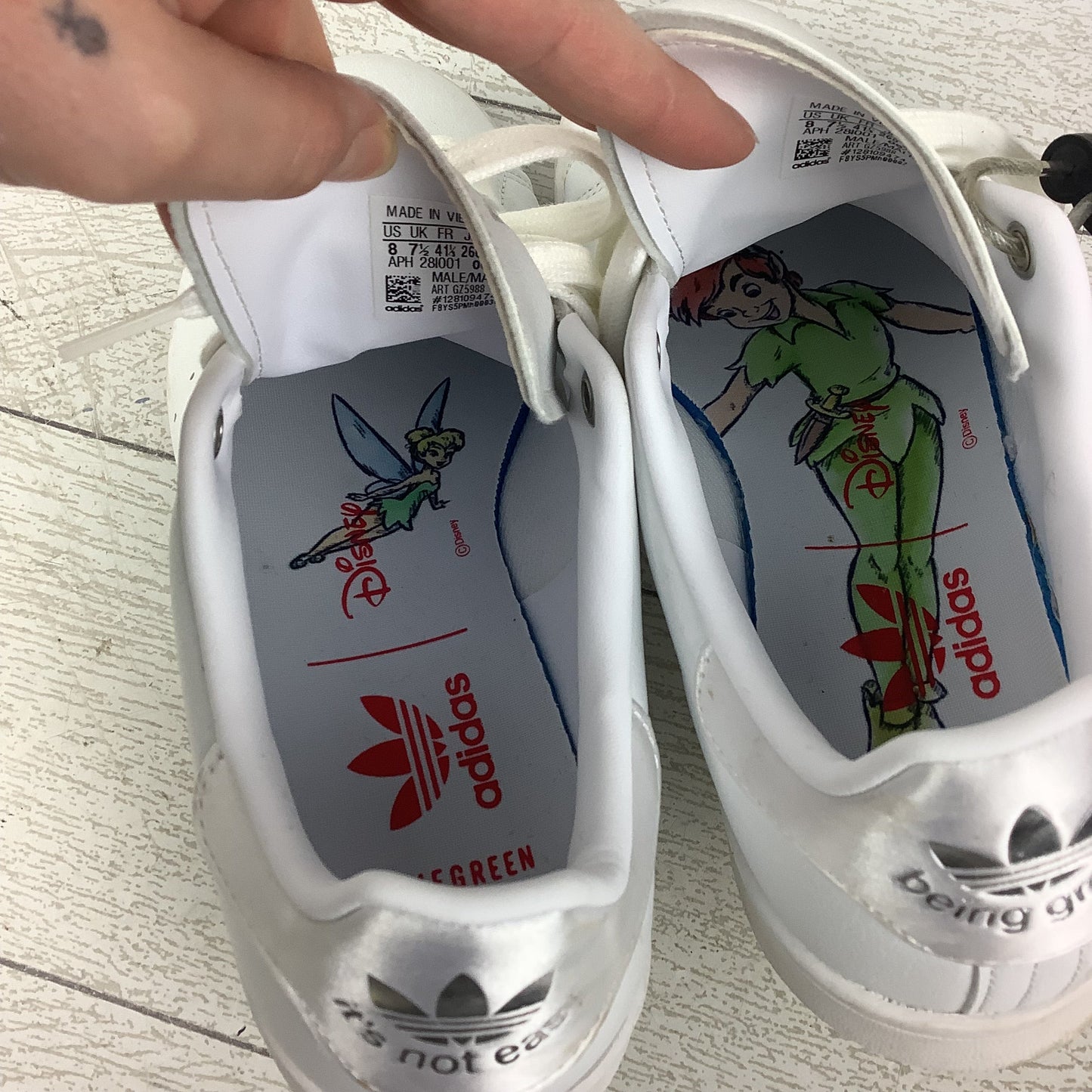 Shoes Athletic By Adidas In White, Size: 8