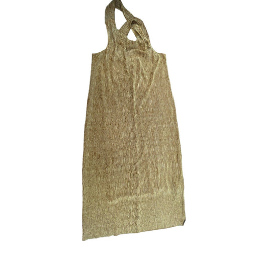 Dress Casual Maxi By Maeve In Gold, Size:S