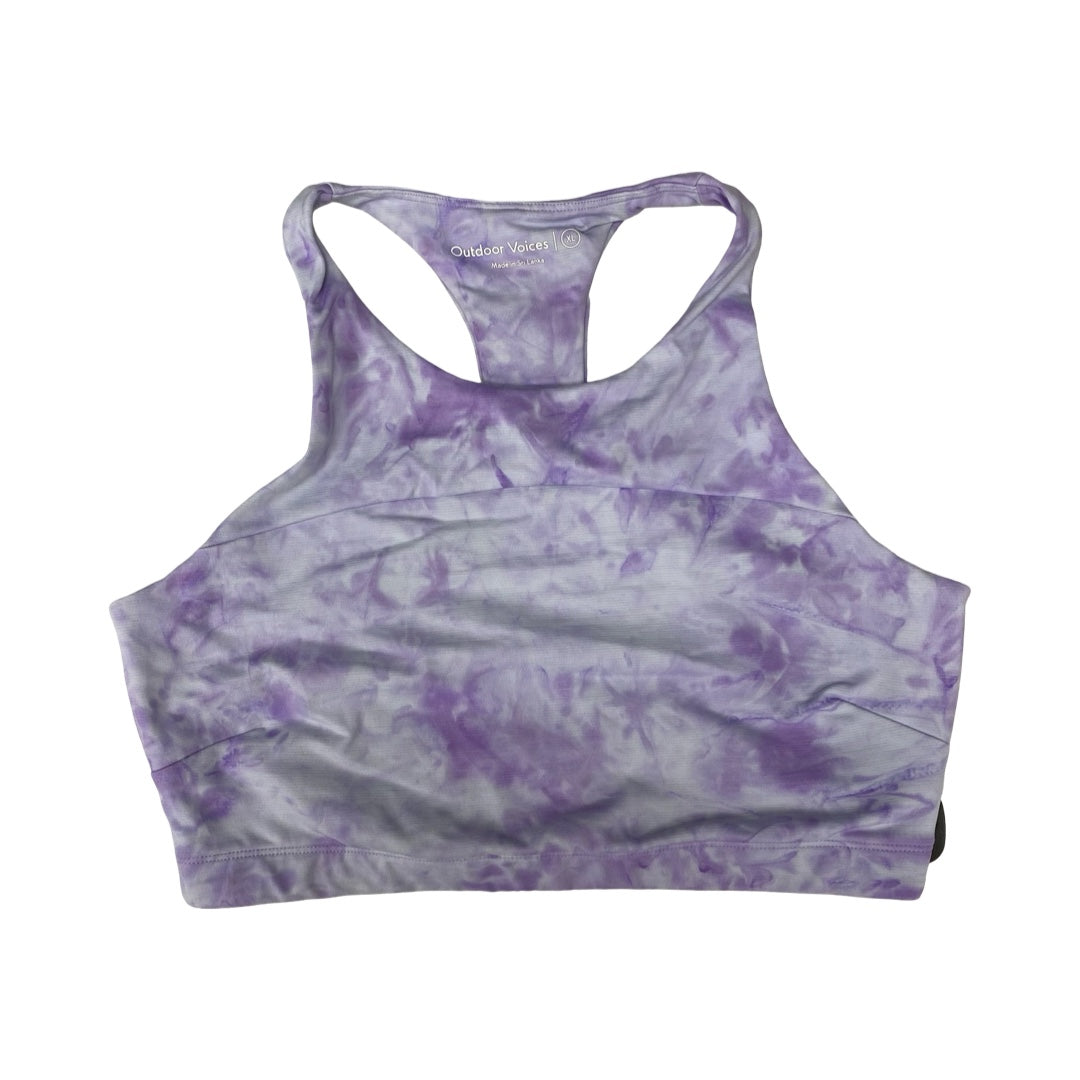 Athletic Bra By Outdoor Voices In Purple, Size:Xl
