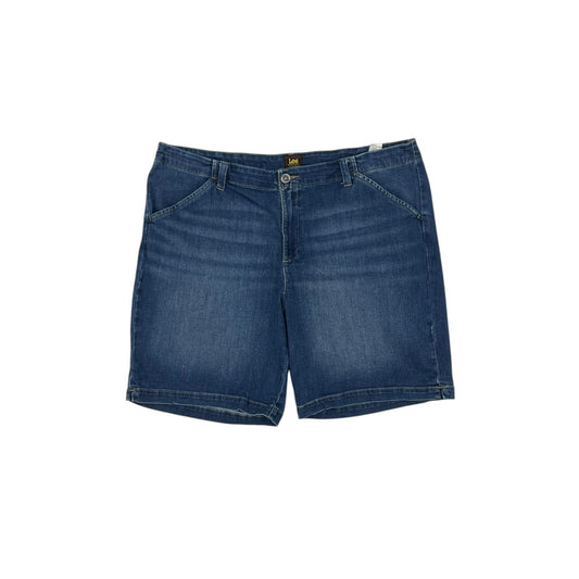 Shorts By Lee In Blue Denim, Size:20