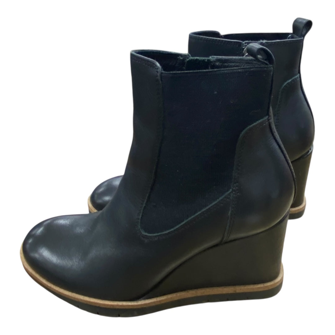 Boots Ankle Heels By Sofft In Black, Size:7.5