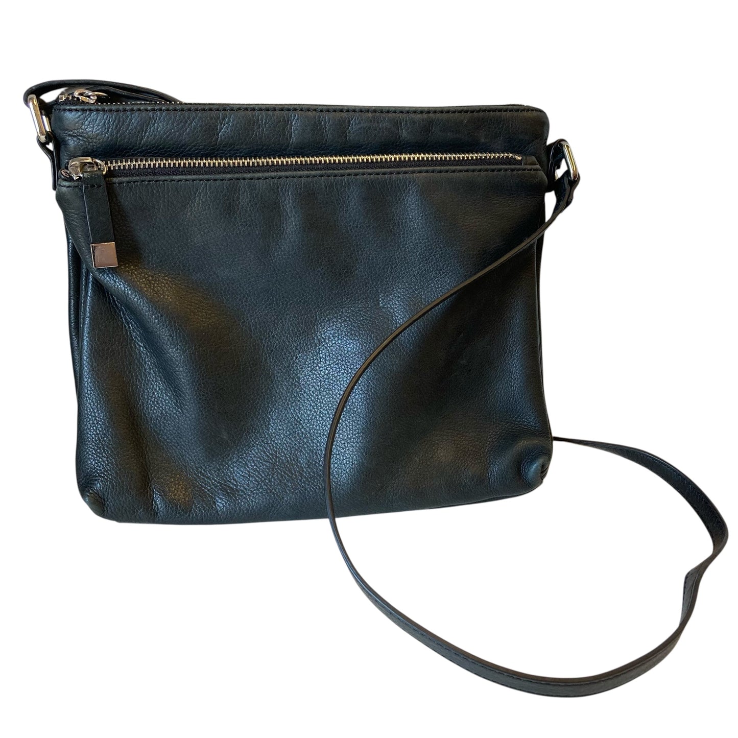Handbag Leather By Margot In Black, Size:Medium