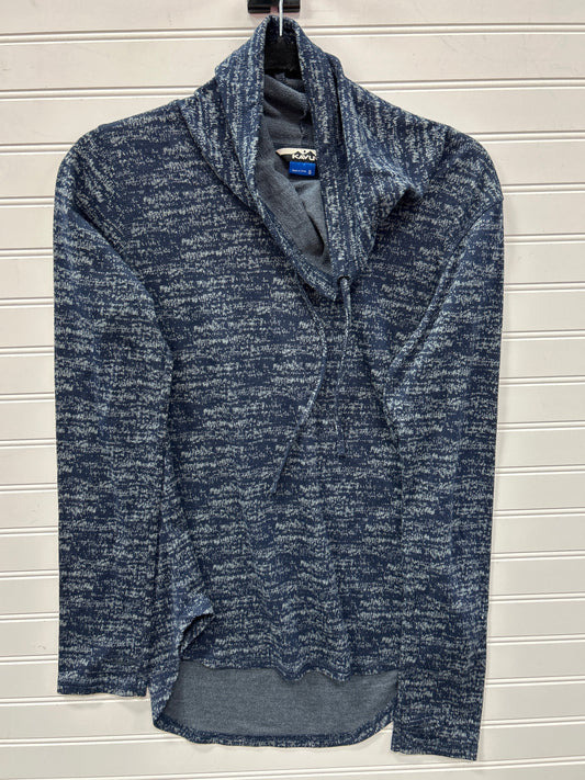 Athletic Top Ls Collar By Kavu In Navy, Size:S