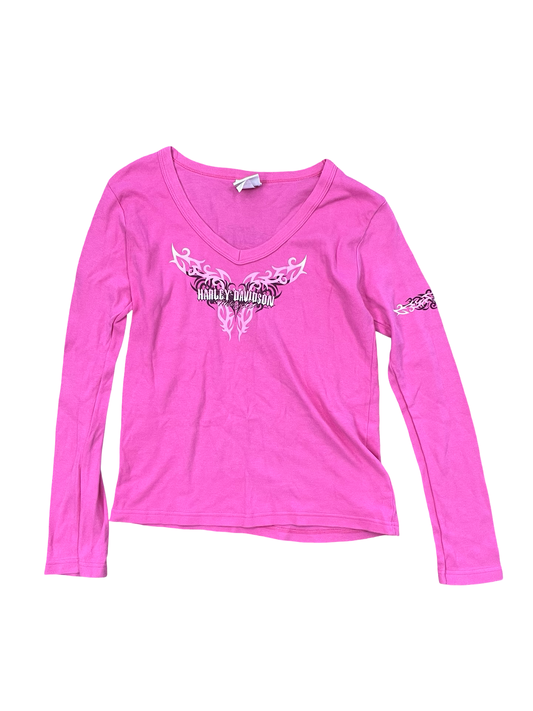 Top Ls By Harley Davidson In Pink, Size:L