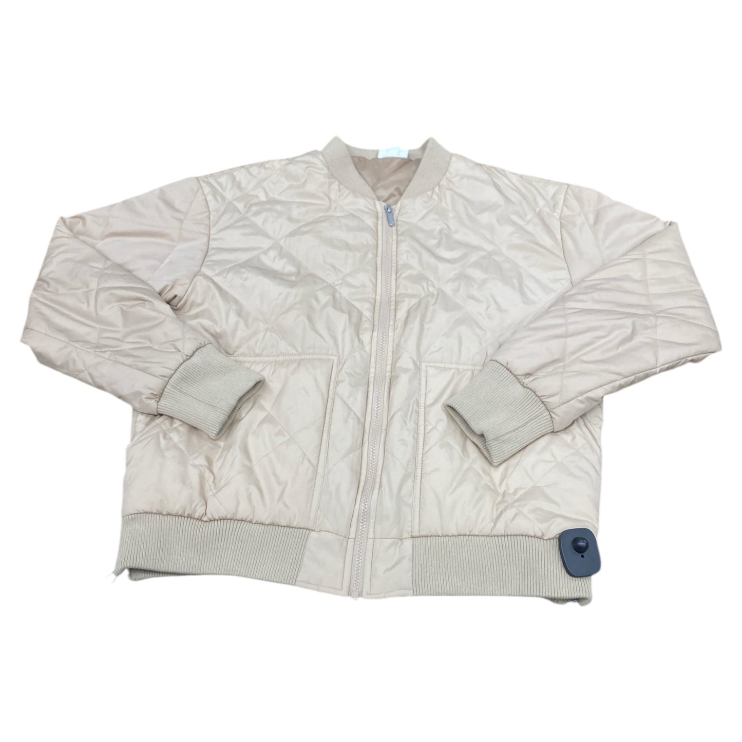 Jacket Puffer & Quilted By Zella In Tan, Size:M