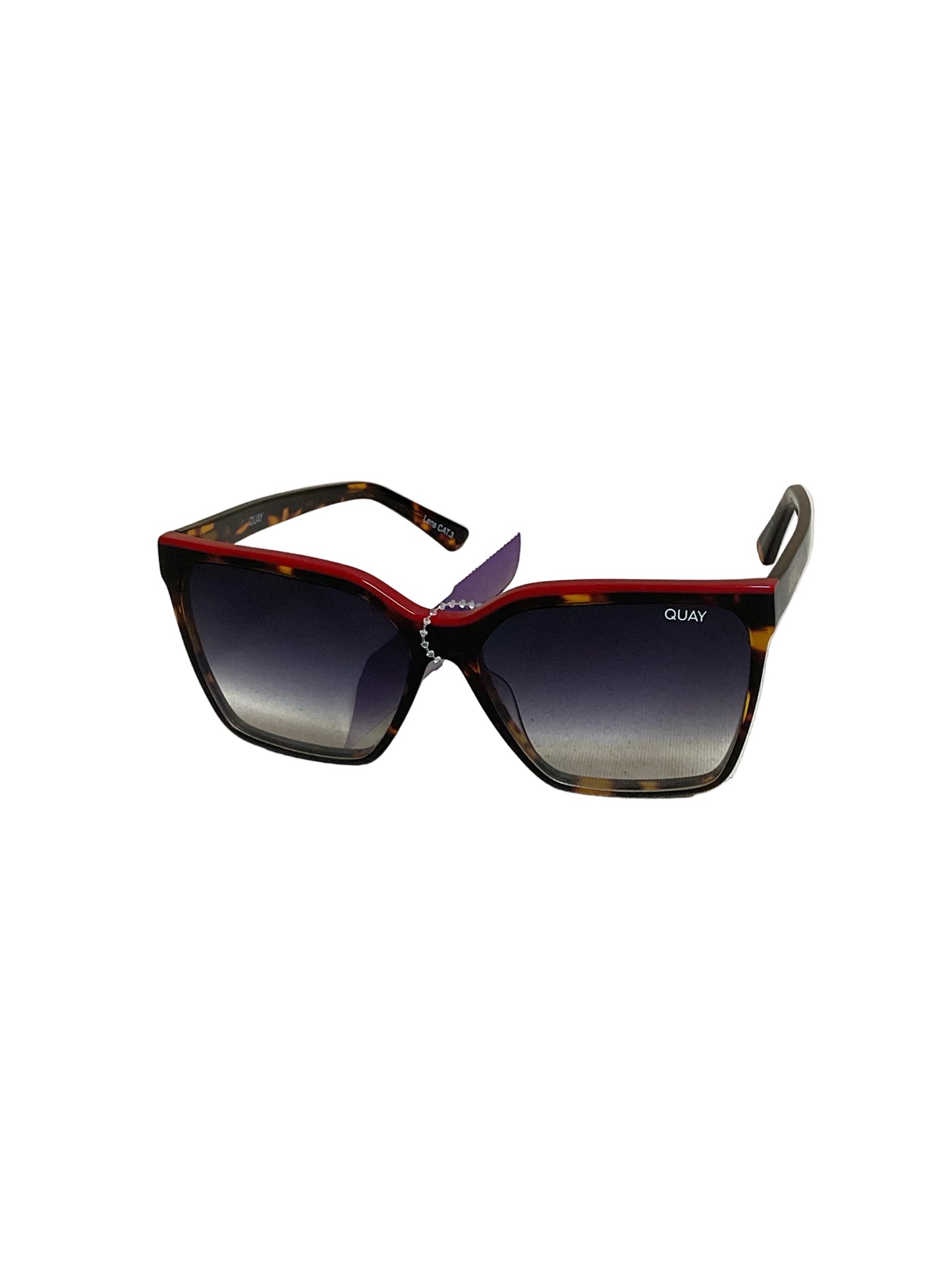 Sunglasses By Quay In Brown & Red, Size: