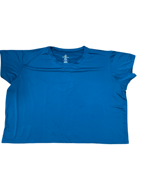 Athletic Top Ss By Clothes Mentor In Blue, Size:2X