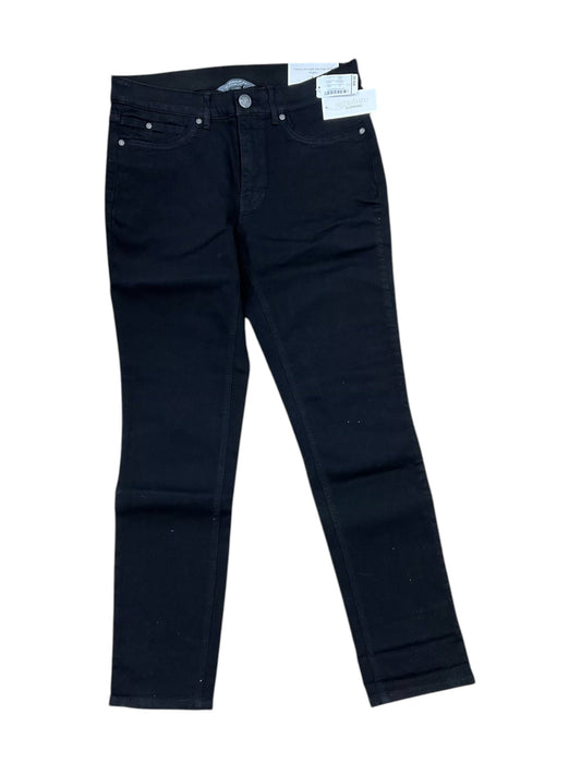 Jeans Skinny By Christopher And Banks In Black Denim, Size:8