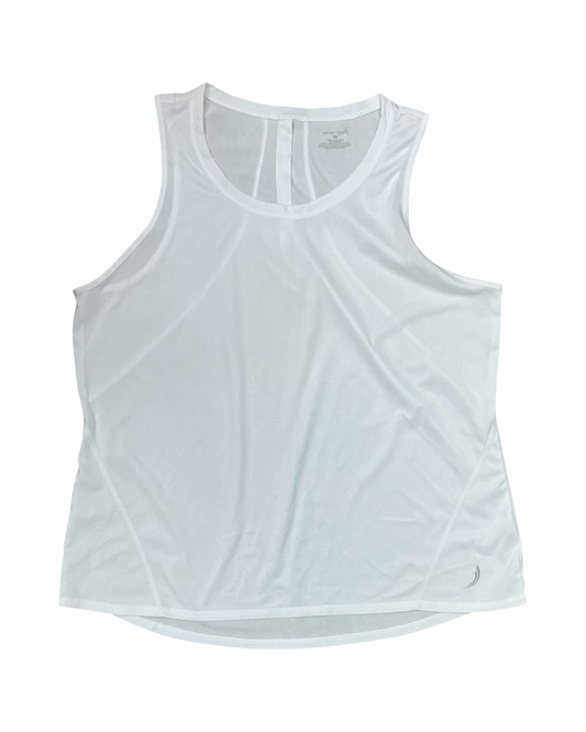 Top Sleeveless By Exertek In White, Size:Xl