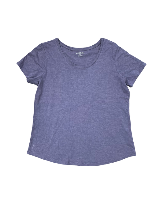 Top Ss Basic By Eddie Bauer In Purple, Size:Xl