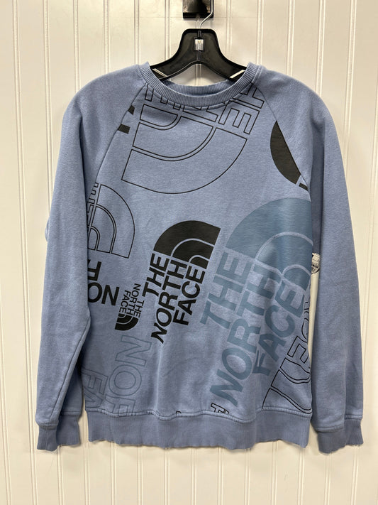 Athletic Top Ls Crewneck By The North Face In Blue, Size:S