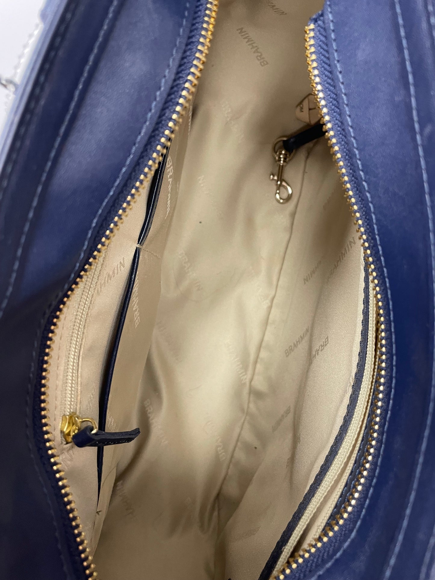 Handbag Designer By Brahmin In Snakeskin Print, Size:Medium