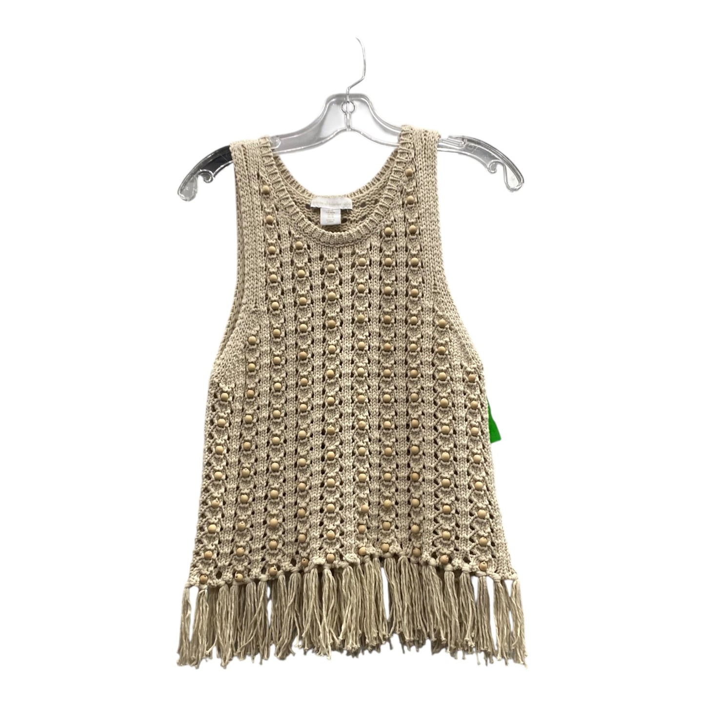 Top Sleeveless By House Of Harlow In Cream, Size:M