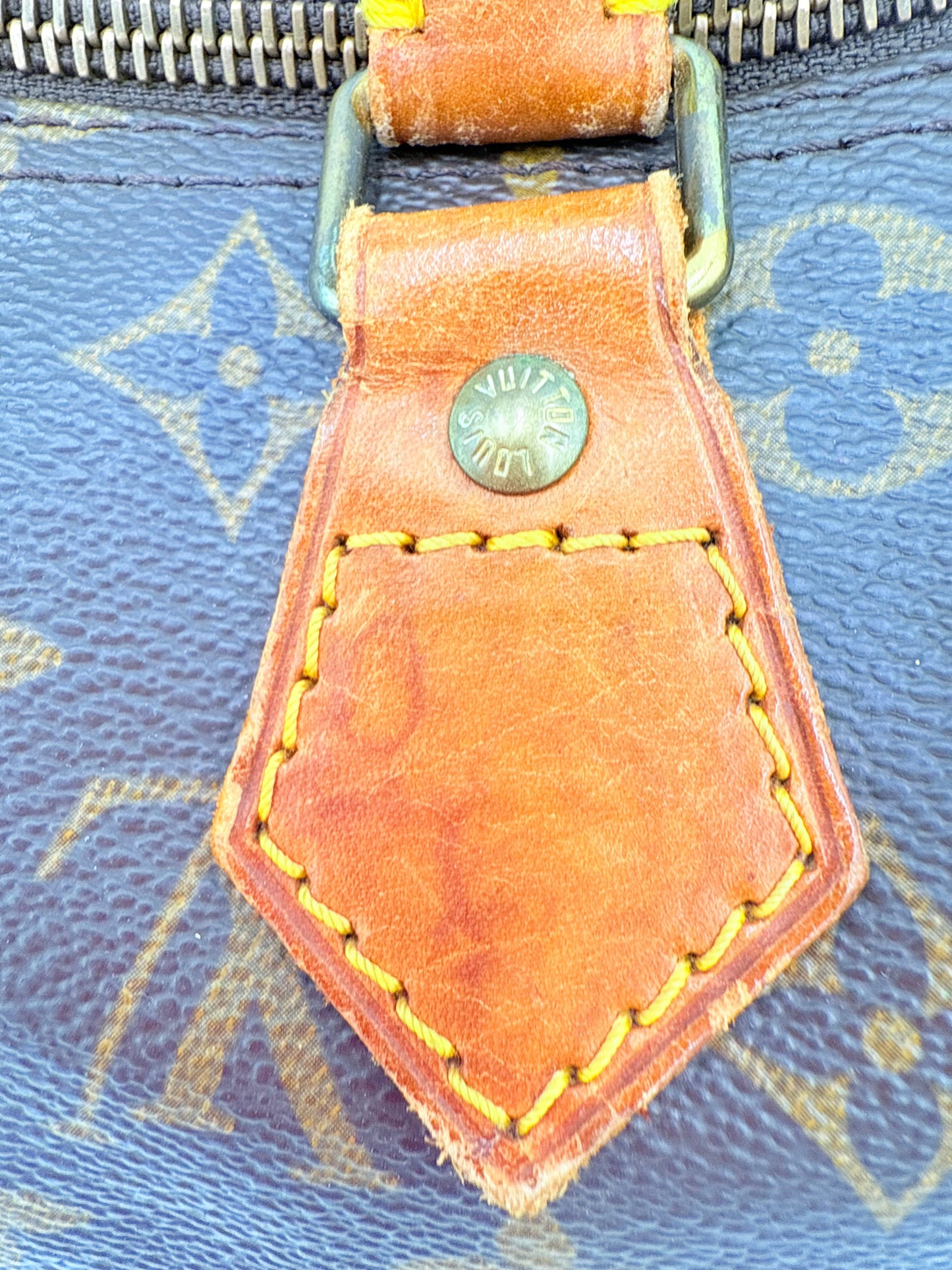 Handbag Luxury Designer By Louis Vuitton In Brown & Tan, Size:Medium