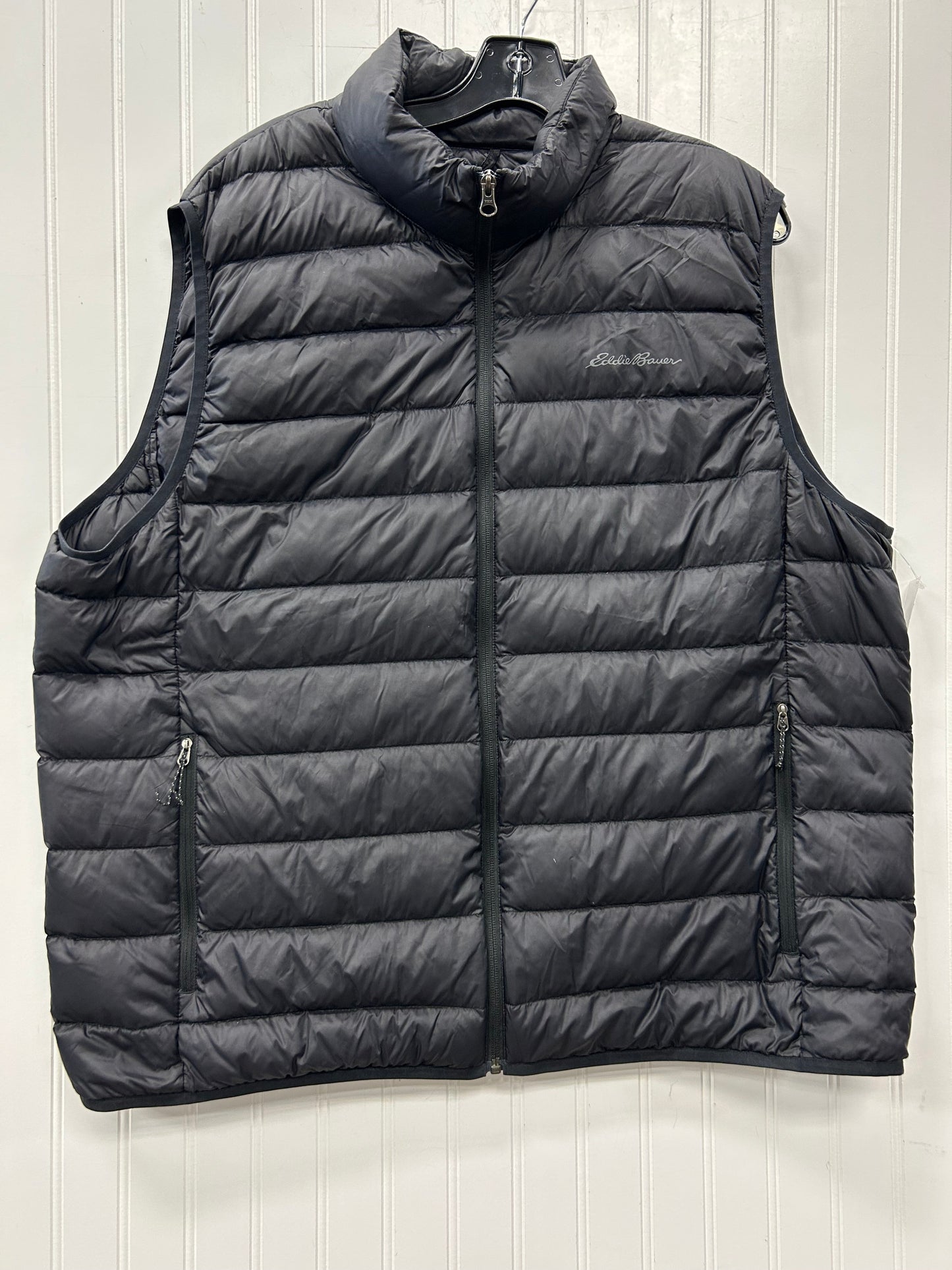 Vest Puffer & Quilted By Eddie Bauer In Blue, Size:2X