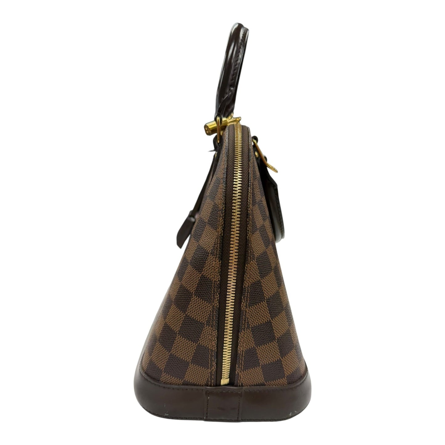 Handbag Luxury Designer By Louis Vuitton In Brown, Size:Medium