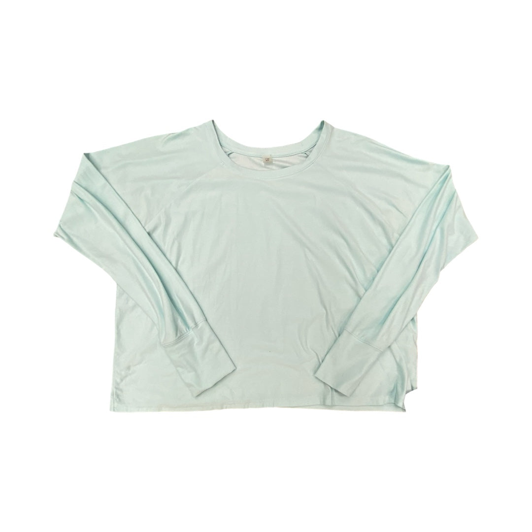 Athletic Top Ls Crewneck By Beyond Yoga In Blue, Size:M