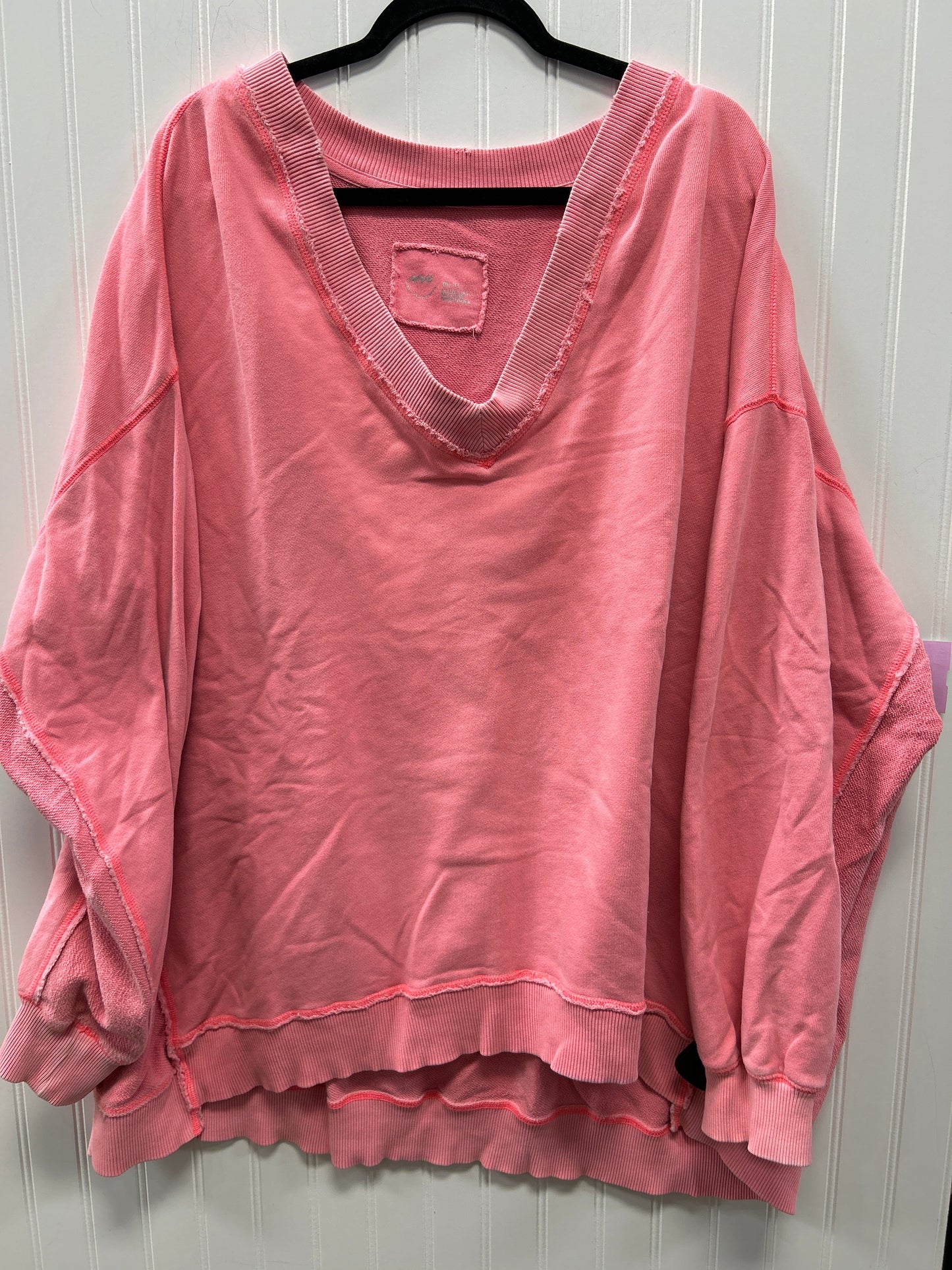 Top Ls By Aerie In Pink, Size:1X