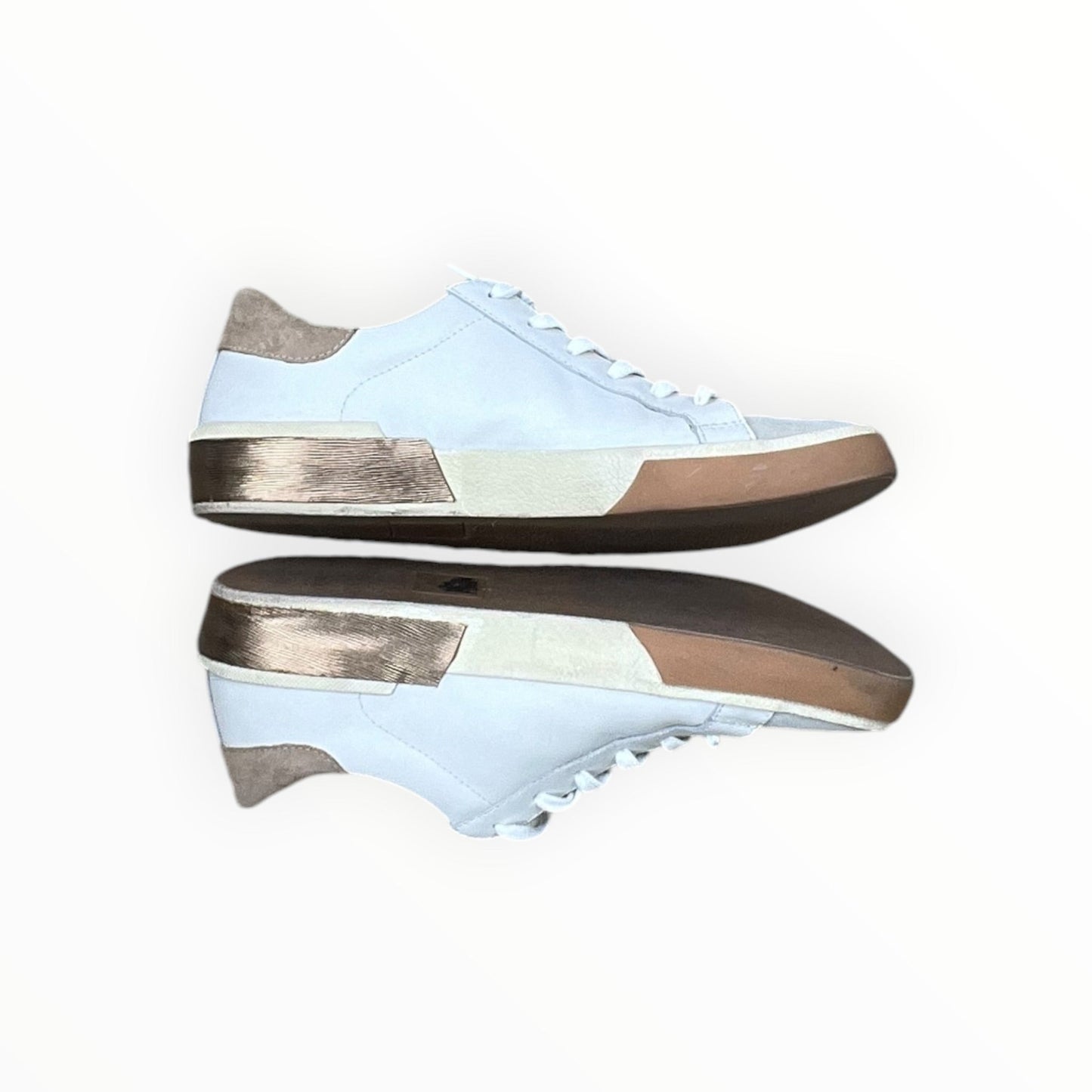 Shoes Sneakers By Dolce Vita In Tan & White, Size:9.5