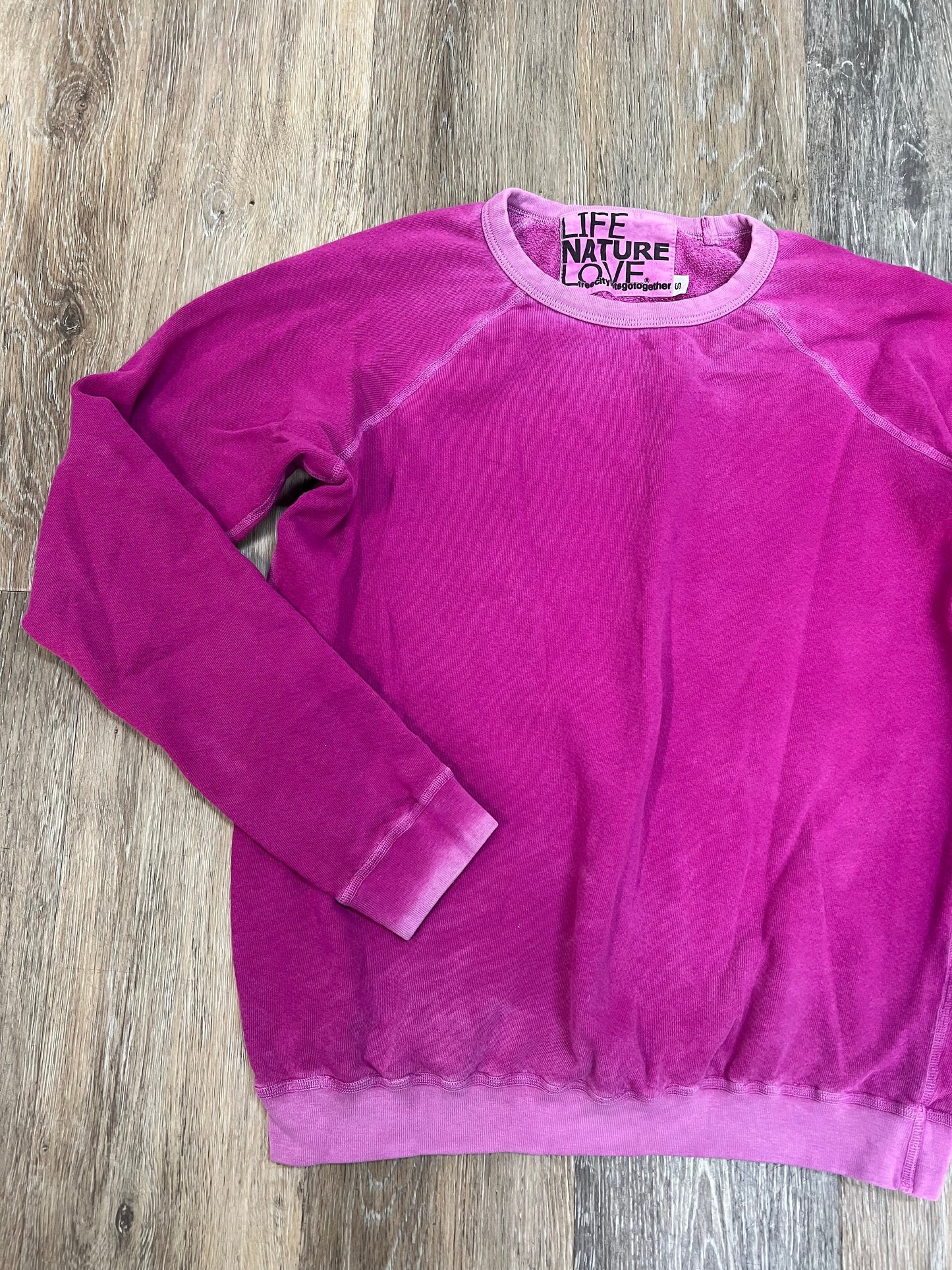 Sweatshirt Crewneck By Freecity In Pink, Size: S