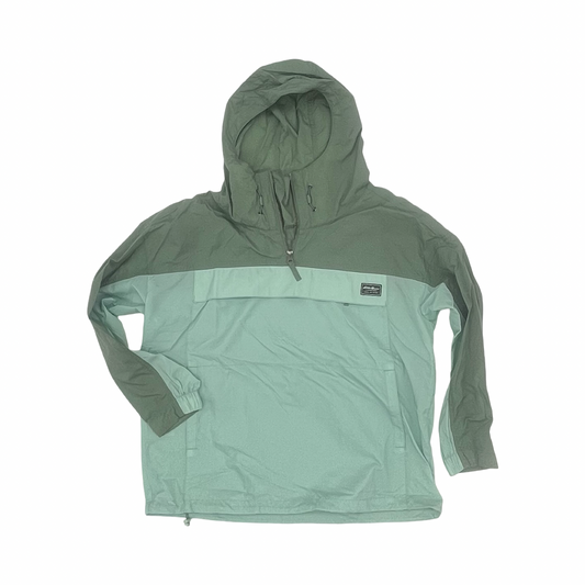 Jacket Windbreaker By Eddie Bauer In Blue, Size:M