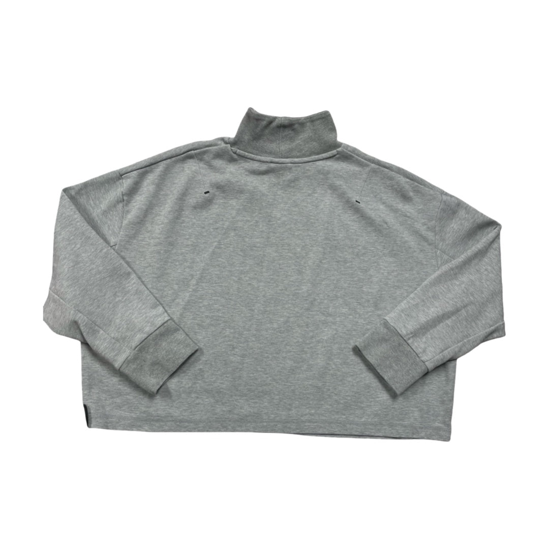 Athletic Sweatshirt Collar By Nike In Grey, Size:M