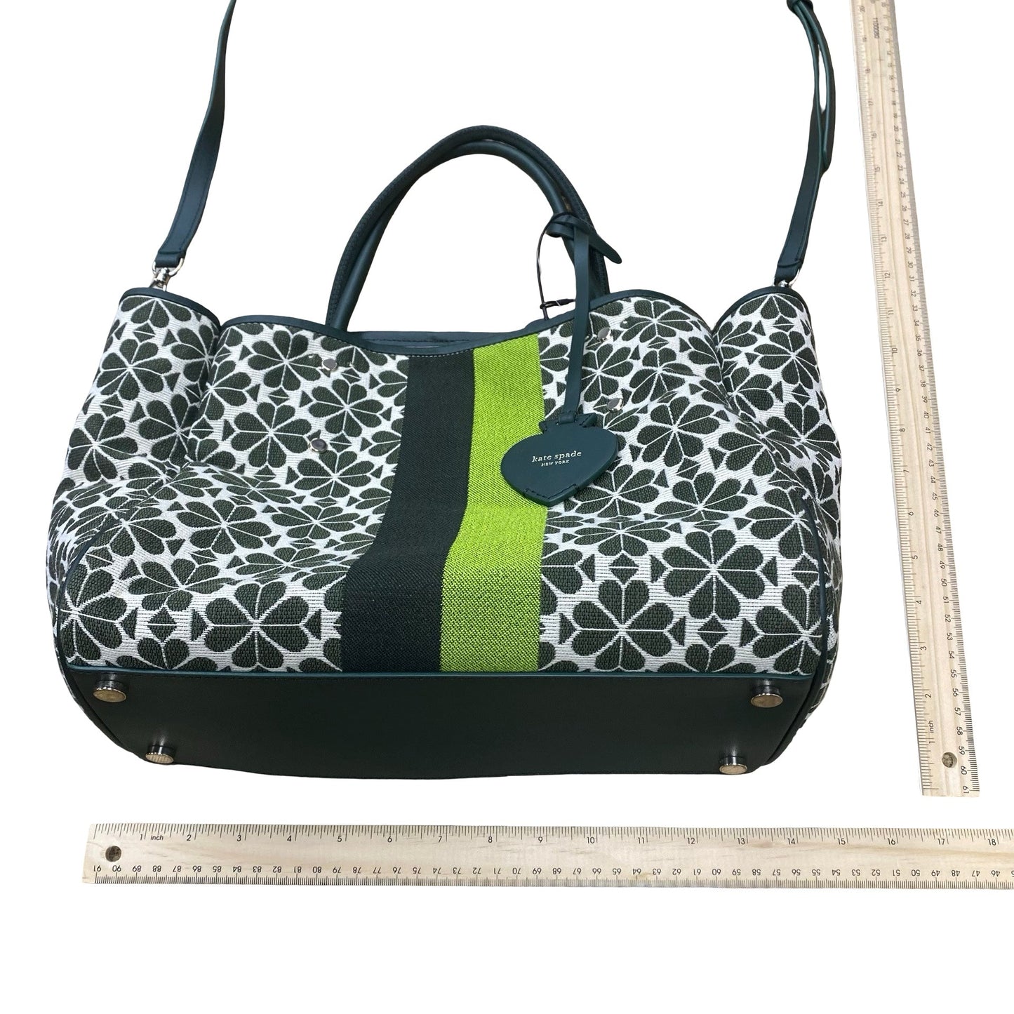 Handbag Designer By Kate Spade In Green, Size:Medium