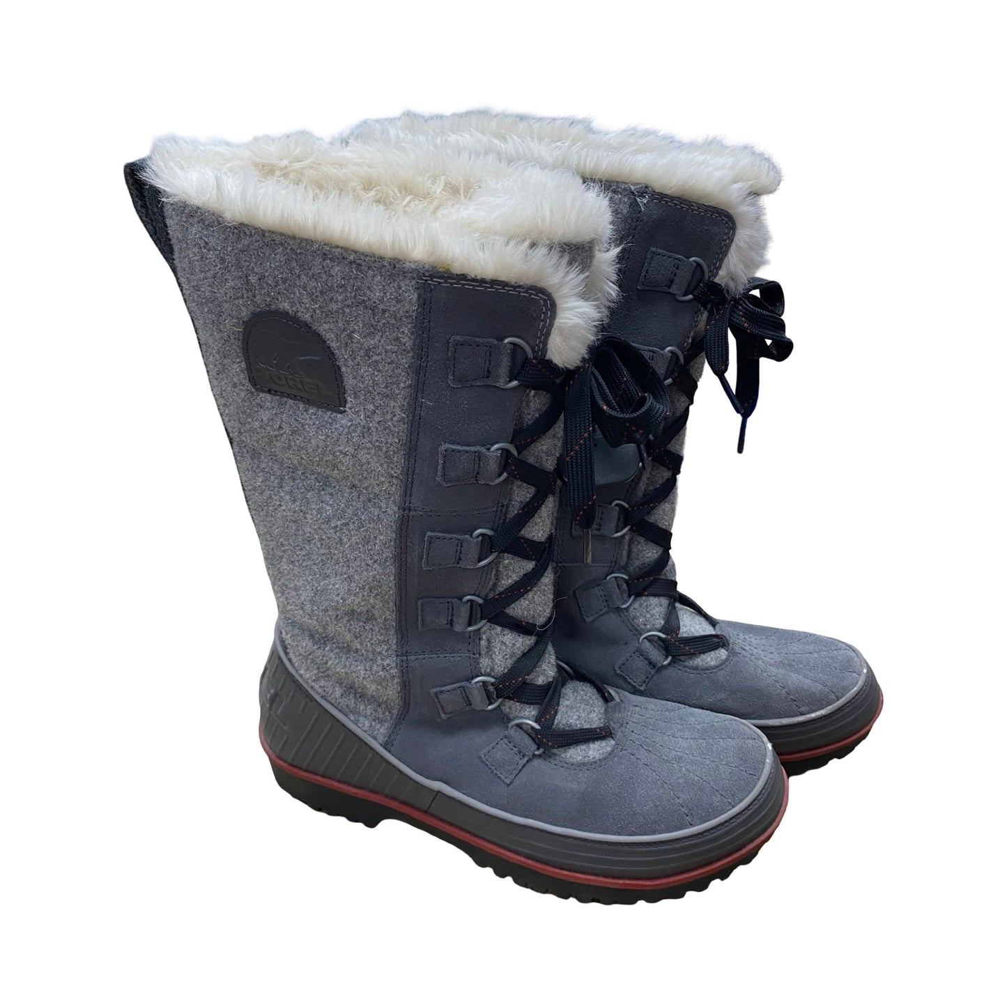 Boots Mid-Calf Flats By Sorel In Grey, Size:9
