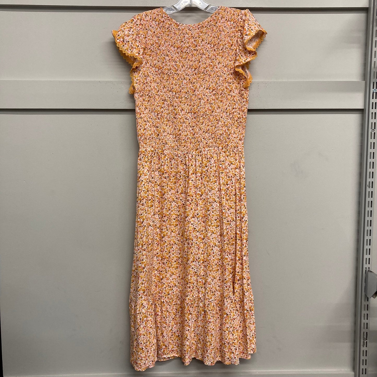 Dress Casual Midi By Luxology In Orange, Size:M