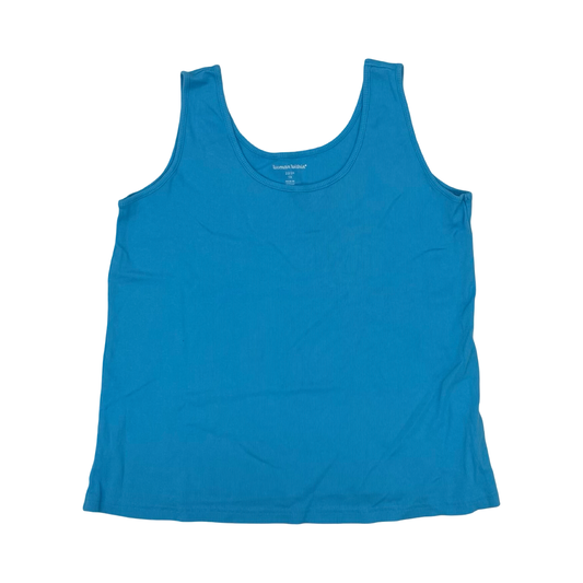 Tank Top By Woman Within In Blue, Size:1X