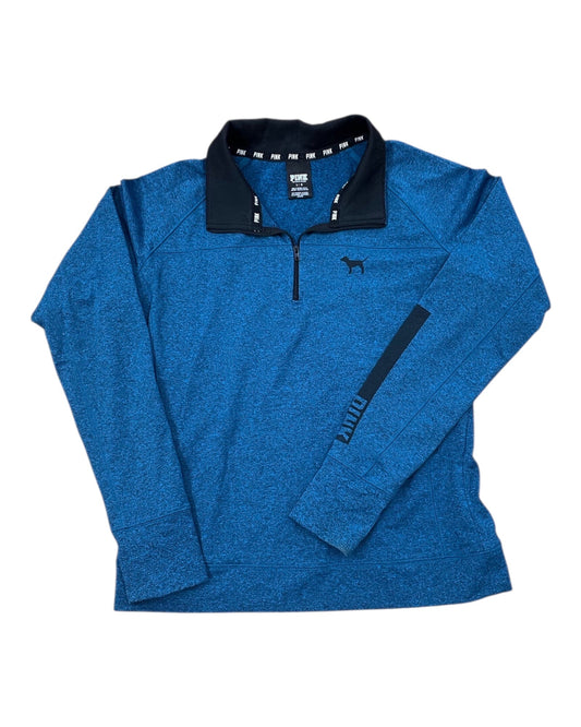 Sweatshirt Collar By Pink In Blue, Size:L
