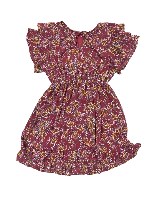 Dress Casual Midi By Clothes Mentor In Red, Size:1X