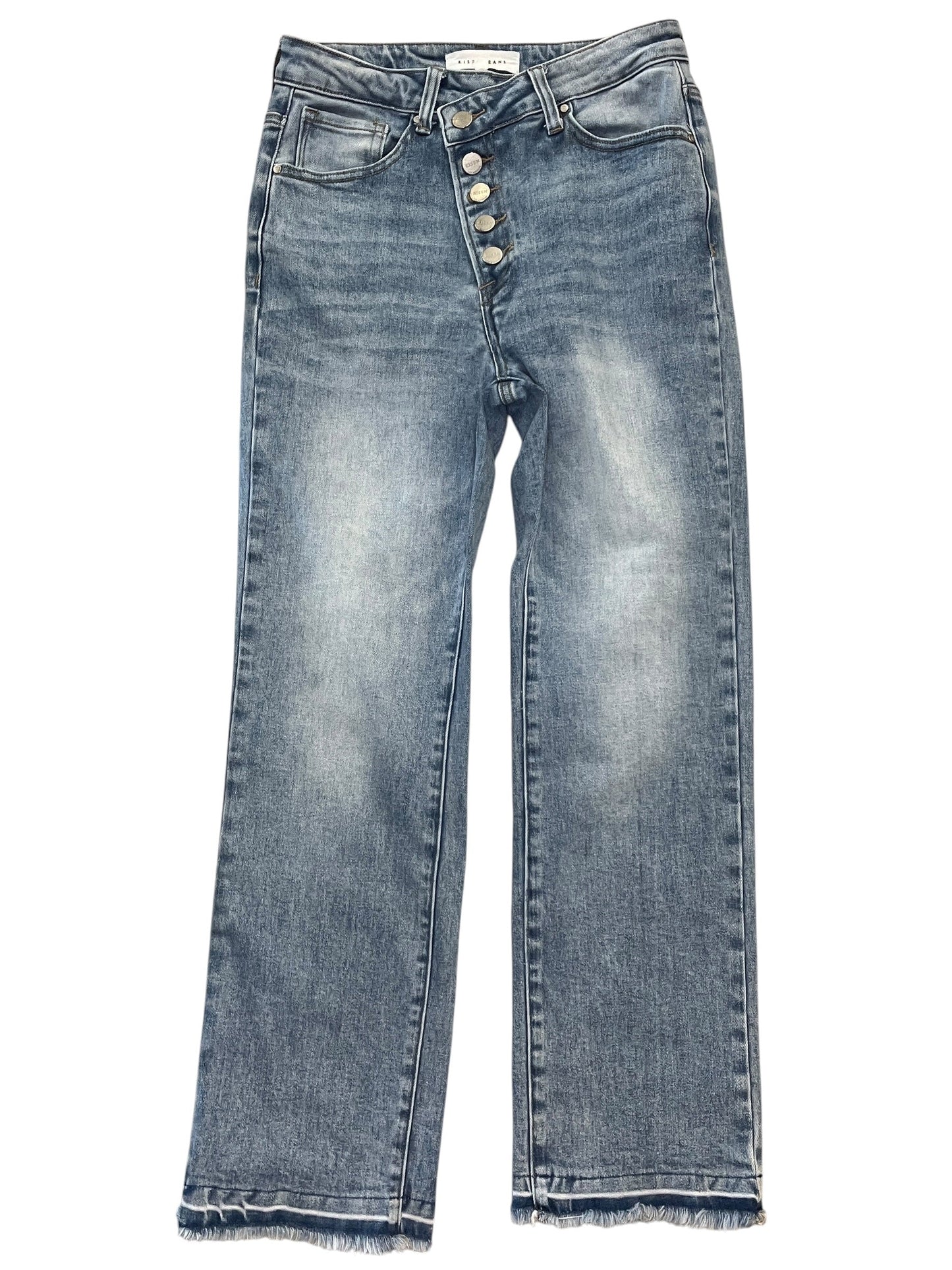 Jeans Boot Cut By Risen In Blue Denim, Size:4