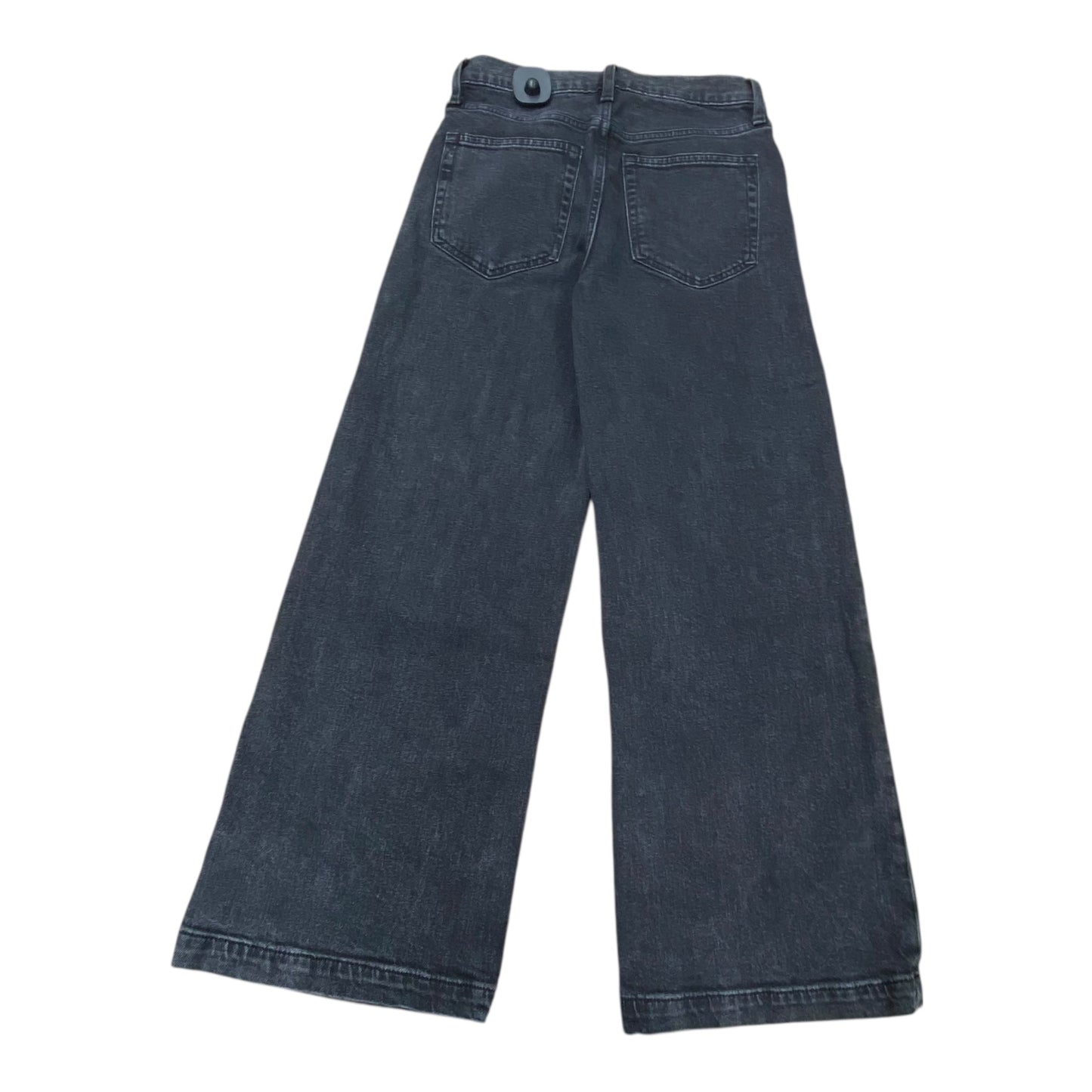 Jeans Wide Leg By Gap In Black Denim, Size:0